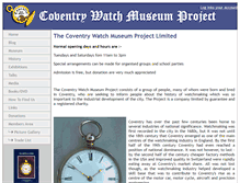 Tablet Screenshot of coventrywatchmuseum.co.uk